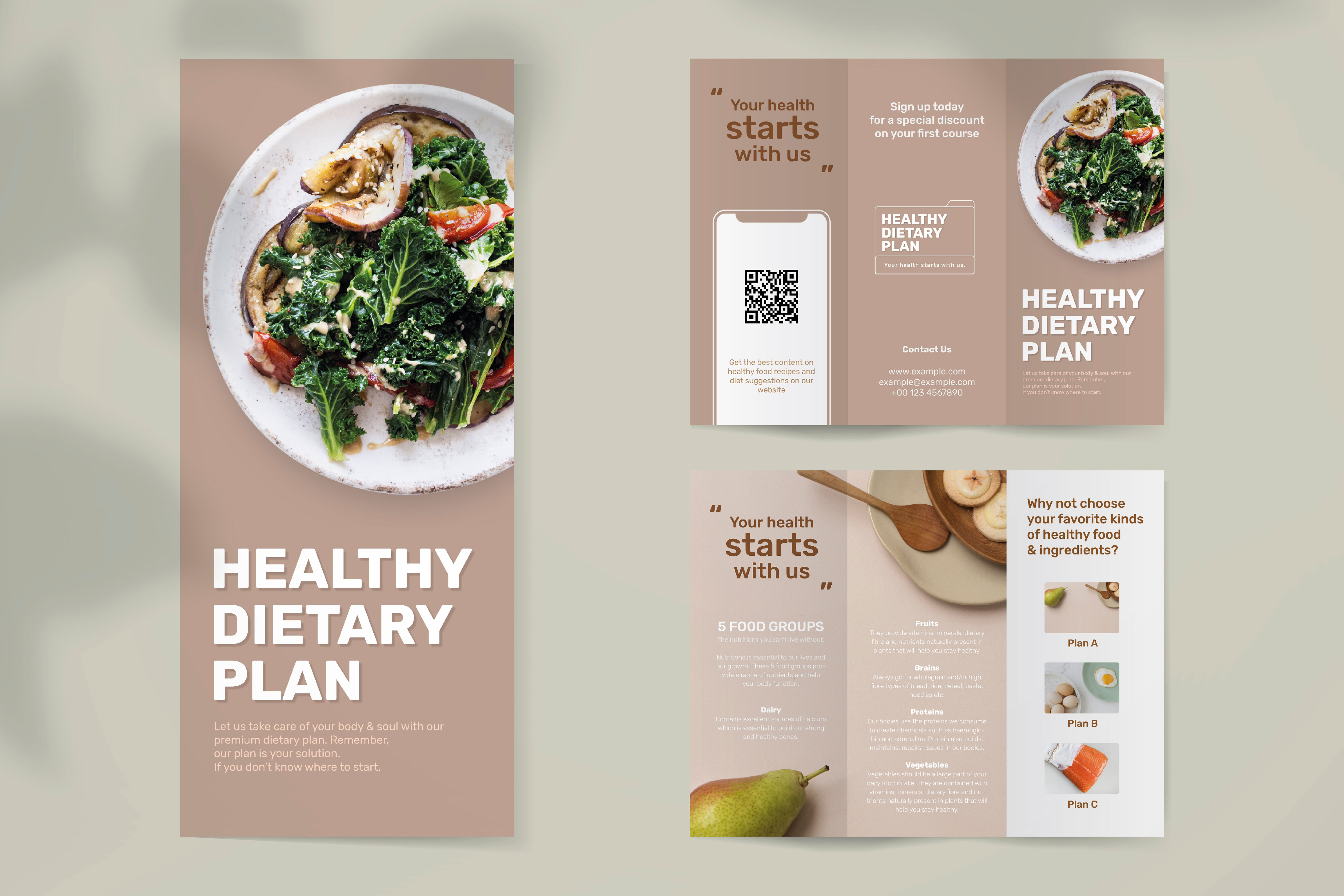 Brochure Size A4 Tri-Fold, Glossy paper 135gsm