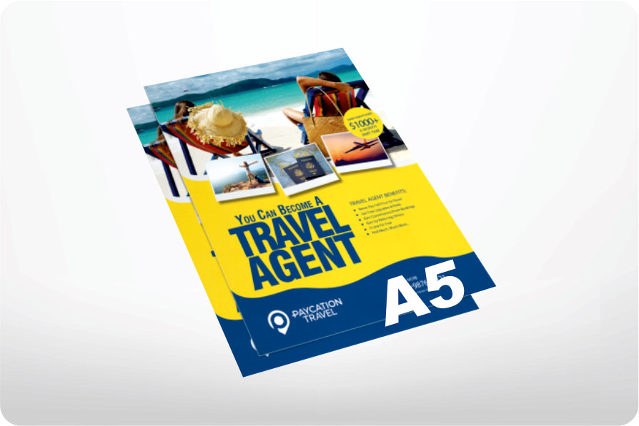 Flyer Size A5 (14.8 cm×21 cm) Glossy paper 115gsm