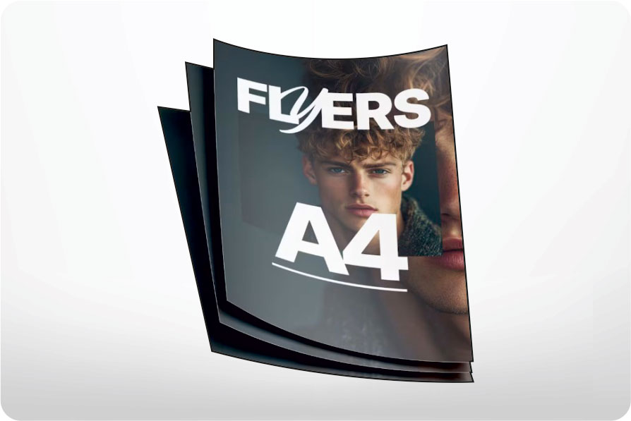 Flyer Size A4 (29.7cm×21 cm) Glossy paper 115gsm